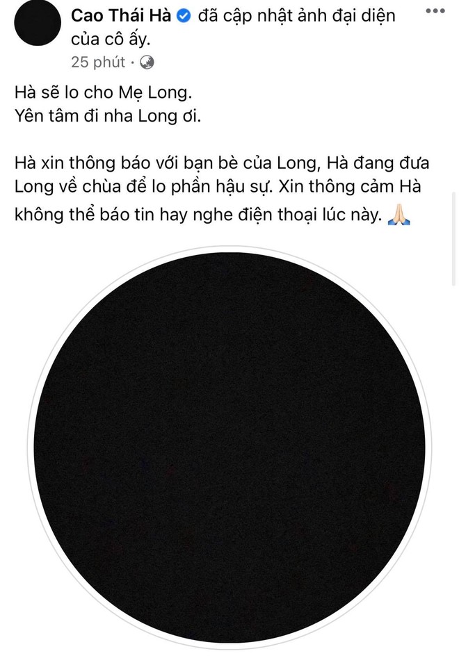 Cao Thái Hà đang cùng gia đình lo hậu sự cho Đức Long trong đêm, nghẹn ngào hé lộ bệnh tình của diễn viên và thông tin tang lễ - Ảnh 3.