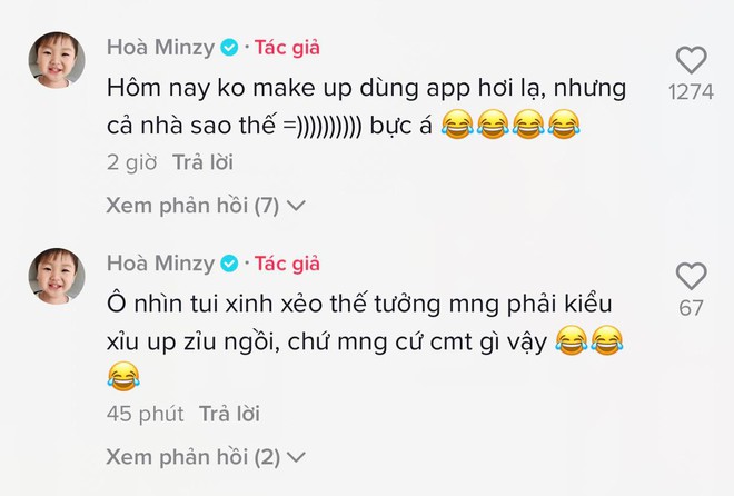 Hoà Minzy bực á khi không kịp makeup, chỉ xài app hơi lạ mà bị netizen bảo giống Trần Đức Bo? - Ảnh 6.