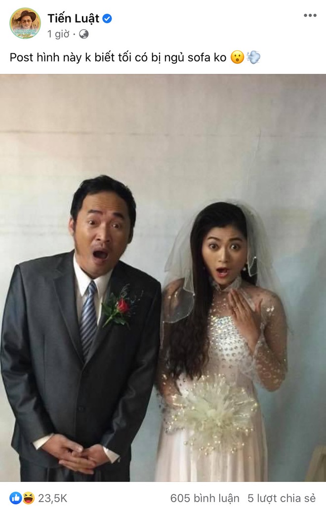 Tiến Luật chơi lớn tung ảnh cưới với một nữ diễn viên Vbiz, Thu Trang liền có động thái khiến netizen phục sát đất! - Ảnh 2.
