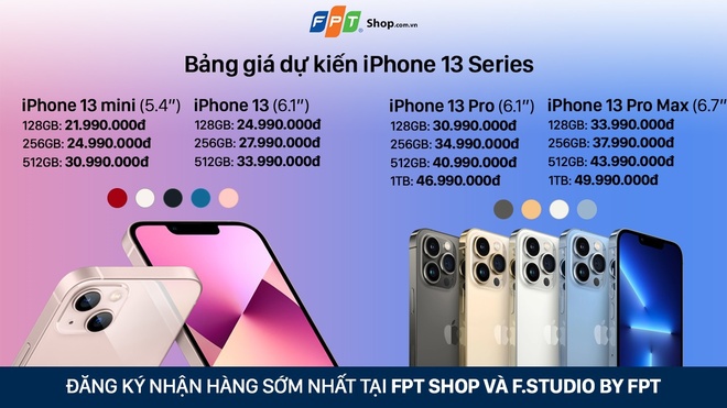 Nhiều đại lý công bố giá bán iPhone 13 chính hãng tại Việt Nam, cao nhất là 50 triệu đồng - Ảnh 8.