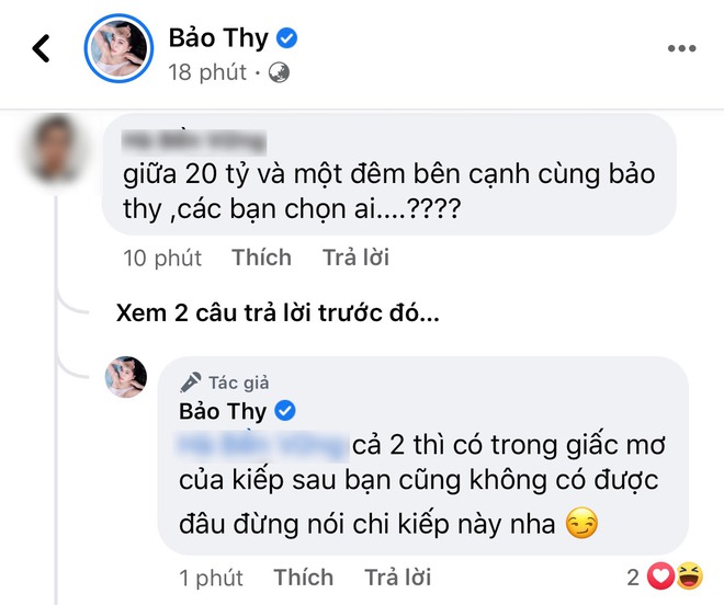 Cô dâu hào môn Bảo Thy xù lông đáp gắt khi bị netizen đem so sánh 1 đêm ở cùng với 20 tỷ - Ảnh 2.