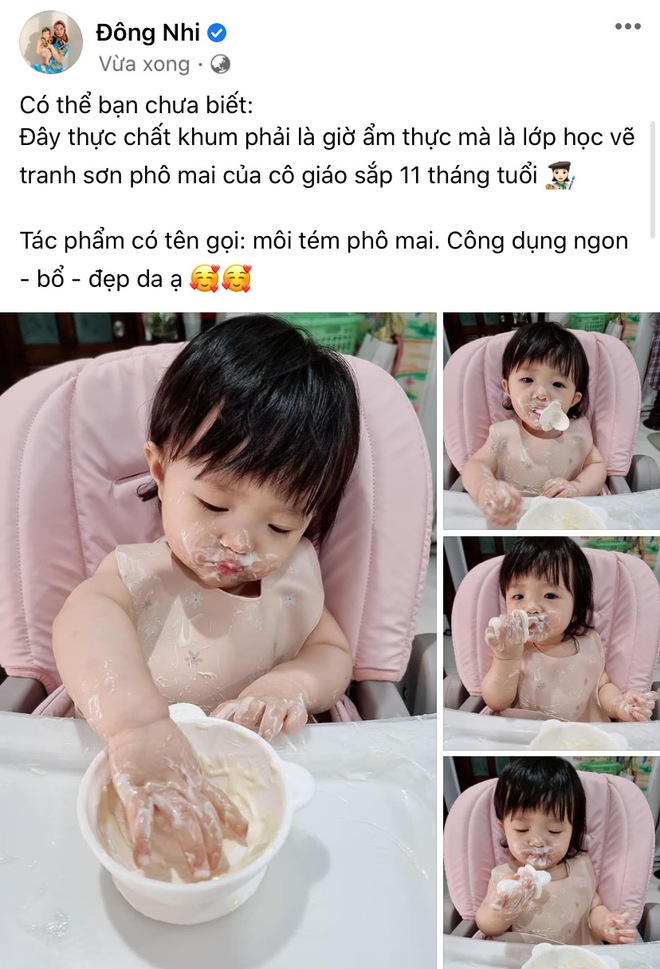 Thế lực nhí 11 tháng tuổi nhà Đông Nhi cứ xuất hiện là gây bão cõi mạng, hôm nay còn làm cô giáo dạy gì thế này? - Ảnh 2.