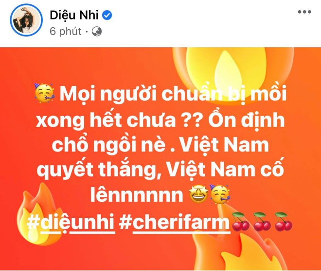 Cả showbiz Việt tiếp lửa cho tuyển Việt Nam trước giờ G: Anh Đức chuẩn bị mồi ngon sẵn sàng, hội Hoa hậu chiếm spotlight - Ảnh 11.