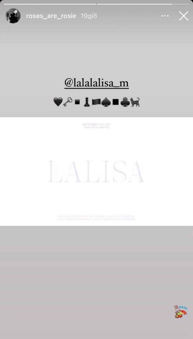 Đăng 9 icon trên story, thì ra đây là cách Rosé (BLACKPINK) thả “hint” về màn debut solo của Lisa? - Ảnh 3.