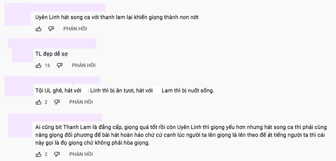 Uyên Linh song ca Thanh Lam bị netizen thẳng thừng nhận xét: Non nớt, như bị nuốt sống - Ảnh 5.