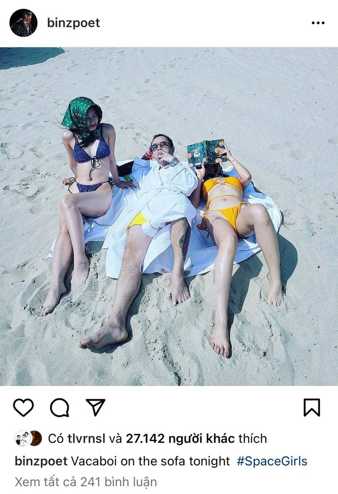 Binz có bồ rồi nhưng vẫn khoe ảnh cùng 2 nàng diện bikini nóng bỏng, sợ nóc nhà Châu Bùi nên xoá vội? - Ảnh 2.