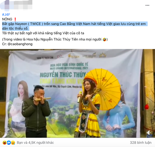 Ơ kìa ai như Nayeon (TWICE) đang ở Cao Bằng ấy nhỉ: Vừa hát tiếng Việt, vừa giao lưu cùng trẻ em dân tộc thiểu số? - Ảnh 3.