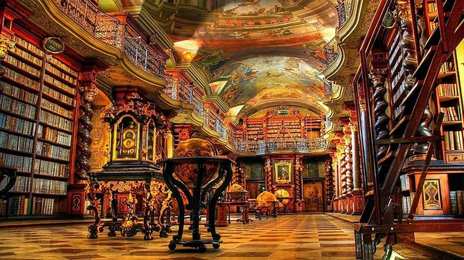 Bên trong thư viện đẹp nhất trên thế giới: Tồn tại 300 năm với hàng loạt tác phẩm nghệ thuật ở mọi ngóc ngách - Ảnh 4.