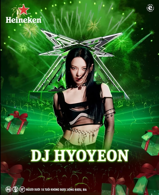 Giới trẻ kết nối bất ngờ cùng dàn sao khủng tại Heineken Countdown Party 2023: DJ Hyoyeon liệu có còn &quot;nhây&quot; không đây? - Ảnh 1.