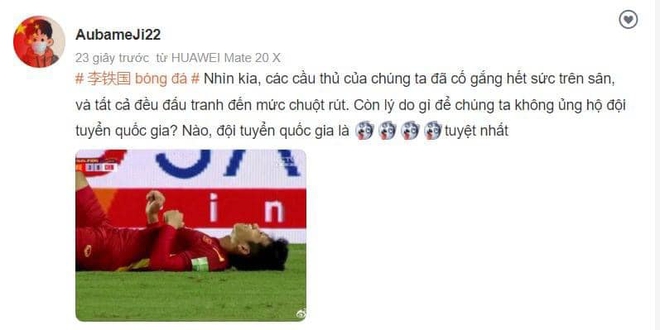 Việt Nam thắng đậm 3-1, mạng xứ Trung xuất hiện nhiều bình luận nhận vơ cầu thủ áo đỏ là đội mình! - Ảnh 2.