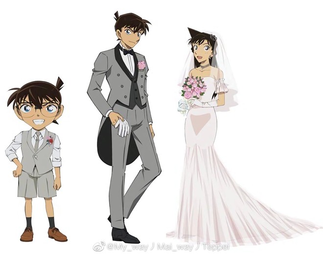 HOT: Lộ ảnh cưới của cặp Conan - Ran ở phim mới, thuyền tình yêu chính thức cập bến sau hơn 25 năm? - Ảnh 1.