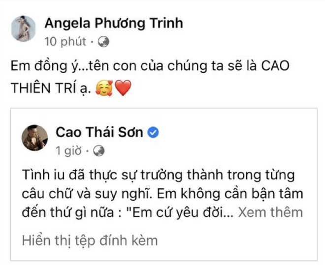 Angela Phương Trinh hé lộ luôn tên con trai với Cao Thái Sơn? - Ảnh 2.