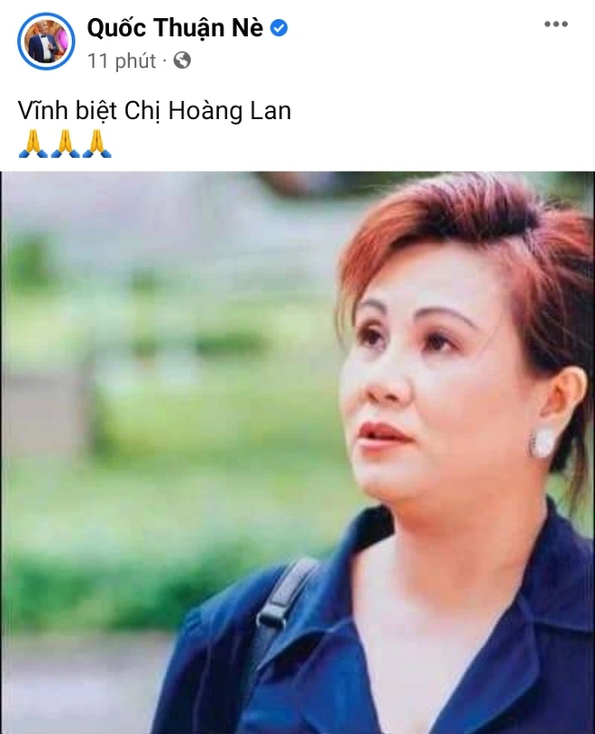 NSND Việt Anh, Trấn Thành và nhiều sao Việt đau xót chia buồn khi NS Hoàng Lan qua đời: Hết đau đớn rồi, chị nghỉ ngơi nhé - Ảnh 3.