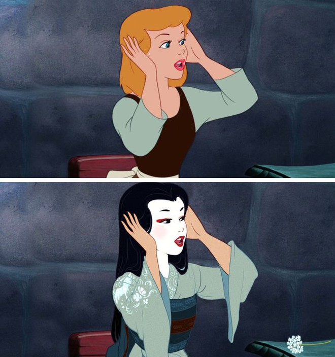 Khi hội công chúa Disney lũ lượt “đổi quốc tịch”: Elsa tóc nâu môi trầm vẫn ngầu xỉu, Bạch Tuyết makeup hơi lố đấy! - Ảnh 12.