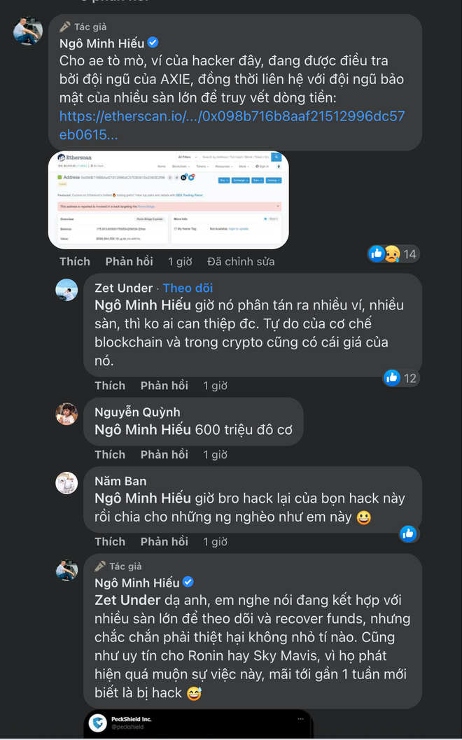 Hiếu PC, Zet Under nói gì về việc Axie Infinity bị hack với 622 triệu USD bốc hơi trong nháy mắt? - Ảnh 4.