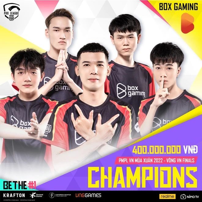 Nhà vua BOX Gaming trở lại với chức vô địch PUBG Mobile Pro League Việt Nam Mùa Xuân 2022, ẵm trọn 400 triệu đồng - Ảnh 1.
