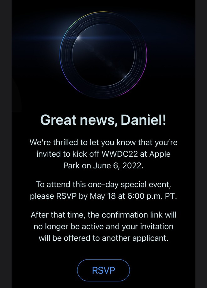 Nóng: Apple gửi thư mời sự kiện tháng 6, sẽ tổ chức offline tại Apple Park - Ảnh 1.