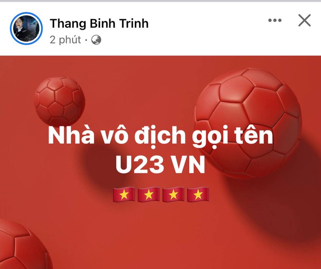 Trường Giang - Nhã Phương và dàn sao Vbiz vỡ oà trước chiến thắng của đội tuyển Việt Nam tại SEA Games 31 - Ảnh 17.