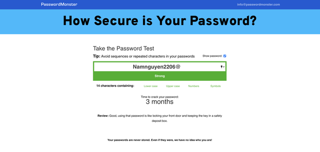 Đây là cách kiểm tra độ mạnh mật khẩu và mẹo tạo mật khẩu siêu cấp - Ảnh 1.