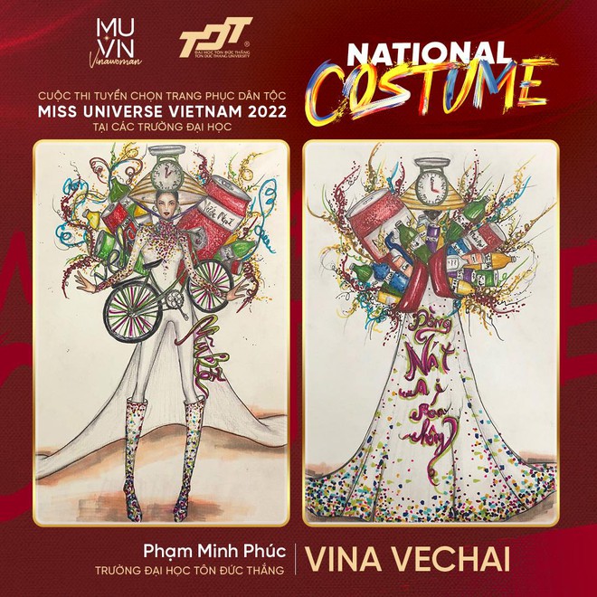 Ve chai, bánh tráng trộn, tiệm nail, chiếu Việt... sẽ thành trang phục dân tộc cho Tân Hoa hậu Hoàn vũ Việt Nam? - Ảnh 1.