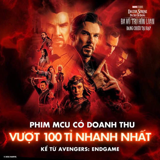 Doctor Strange 2 tổng tấn công phòng vé thế giới, lập kỉ lục doanh thu 100 tỷ đồng tại Việt Nam - Ảnh 5.