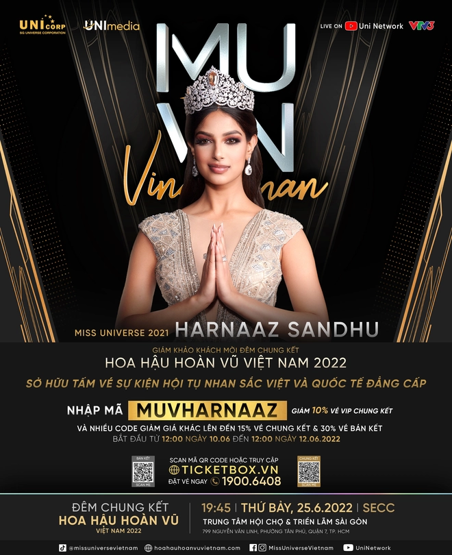 Harnaaz Sandhu - Miss Universe 2021 cùng 2 nhân vật siêu quyền lực đến Việt Nam tham dự Hoa hậu Hoàn vũ 2022 - Ảnh 2.