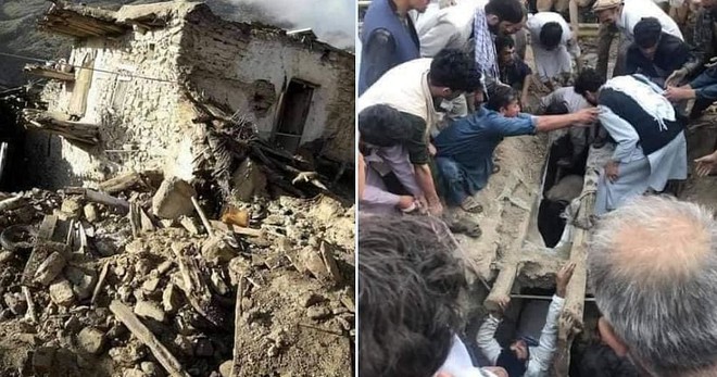 Hình ảnh hiện trường đổ nát sau trận động đất lớn tại Afghanistan khiến ít nhất 280 người thiệt mạng - Ảnh 5.
