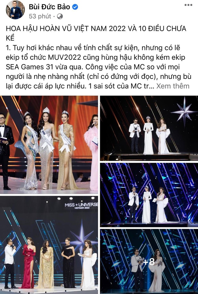 MC Đức Bảo tiết lộ hậu trường Hoa hậu Hoàn vũ 2022, suýt nữa dính scandal kết quả được biết trước - Ảnh 1.
