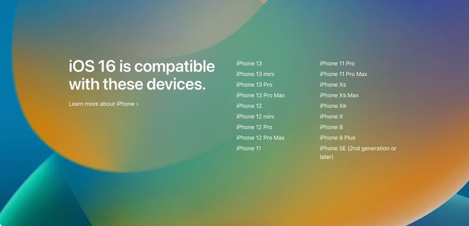 4 mẫu iPhone sẽ không được cập nhật lên iOS 16 mới - Ảnh 2.