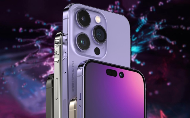 iPhone 14 rò rỉ hình ảnh concept màu tím mới cực hút mắt - Ảnh 1.