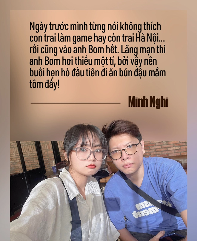 Phỏng vấn độc quyền Minh Nghi - Bomman: Buổi hẹn hò đầu tiên là đi ăn bún đậu mắm tôm, đàng gái phải chủ động từ A đến Z - Ảnh 3.