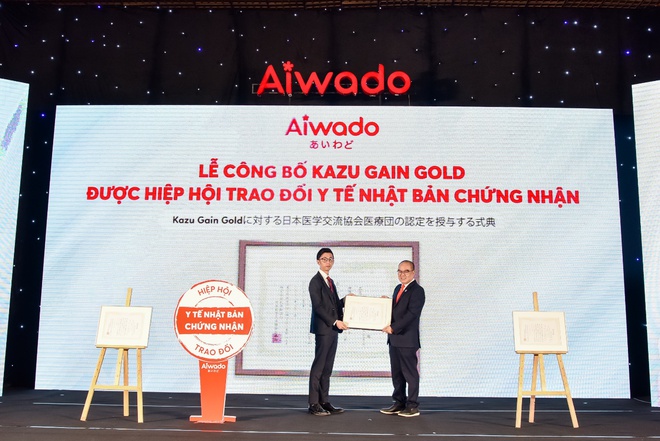 Sữa mát tăng cân Kazu Gain Gold của Aiwado nhận được chứng nhận của Nhật Bản - Ảnh 2.