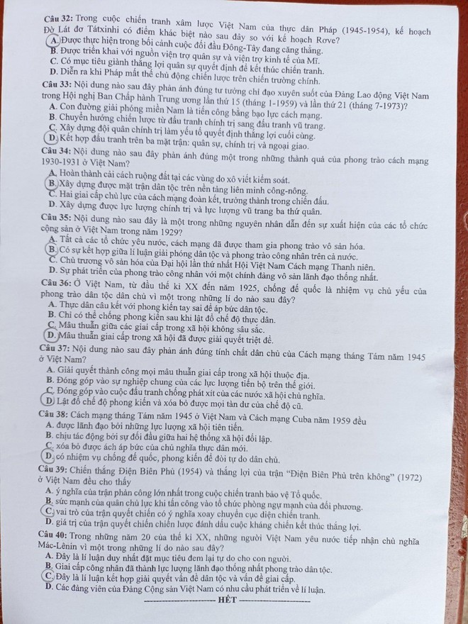 Đề thi chính thức kỳ tốt nghiệp THPT 2022 tổ hợp Khoa học xã hội: Lịch sử, Địa lý, Giáo dục công dân - Ảnh 3.