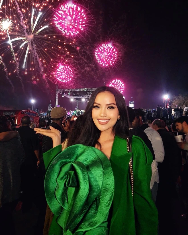 Ngọc Châu ngày đầu tại Miss Universe 2022: Lấn át đối thủ, được khen vì nói tiếng Anh - Ảnh 4.